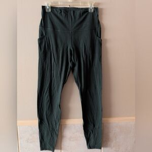 Lululemon Athletica Dark Green Align Leggings With Pockets 27" Inseam
